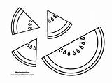 Watermelon Coloring Pages sketch template
