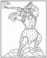 Viking coloring Page Scandinavian Warrior sketch template
