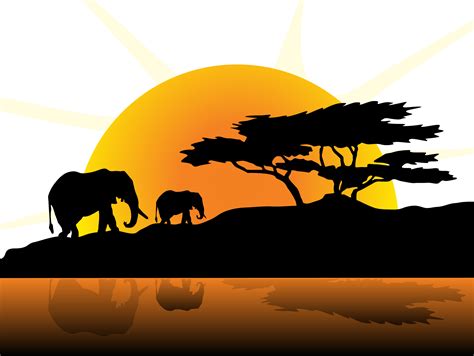 Sunset clipart sunset africa, Sunset sunset africa Transparent FREE for download on ...
