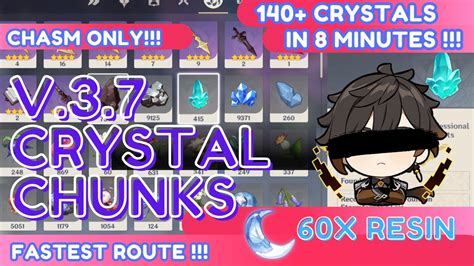 FASTEST Crystal Chunk Farming Route (140+ Chunks in 8min!) | Genshin Impact Guide Ver 3.7 - YouTube