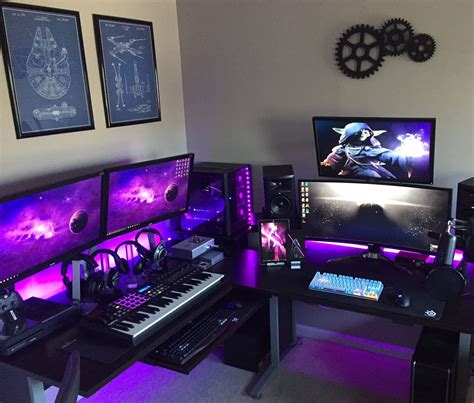 NON-Minimal Gaming Sanctuary | Computer gaming room, Video game rooms, Game room design