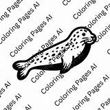 Leopard Seal Coloring Page  Coloring Pages AI sketch template