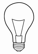 Light Bulb Coloring Page sketch template