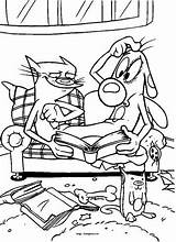 Kids N Funcom  12 coloring Pages Of Catdog sketch template