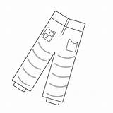 Pants Coloring Page sketch template