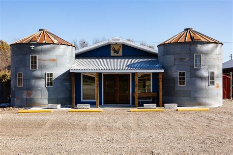 See Inside a One-of-a-Kind Home Made from Grain Bins | Silo house, Grain bin house, Barn style house