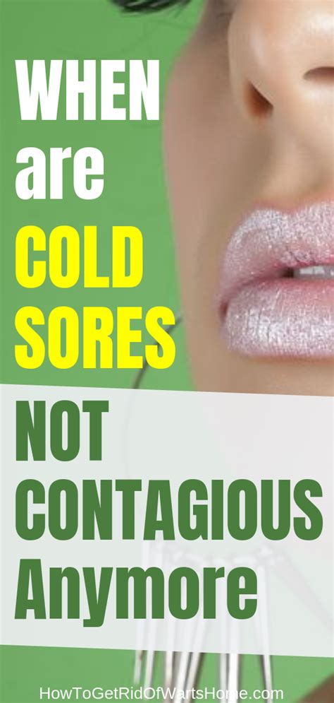 When are Cold Sores NOT Contagious anymore? Are cold sores contagious when scabbed or when not ...