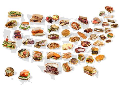 A Map of The Best Sandwich From Every State – Foodiggity