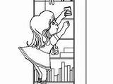 Bible Bookcase Coloring Pages sketch template