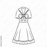 Beautiful Female Dress For The Child Hand Drawn Doodle Illustration Of  sketch template