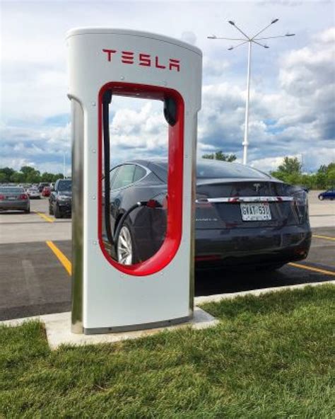 Tesla SupBreaks 1000 Supercharger Mark in Ontario Supercharger Charger Station charger