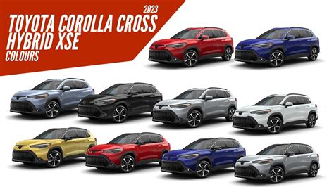 2023 Toyota Corolla Cross Hybrid XSE – All Color Options – Images ...