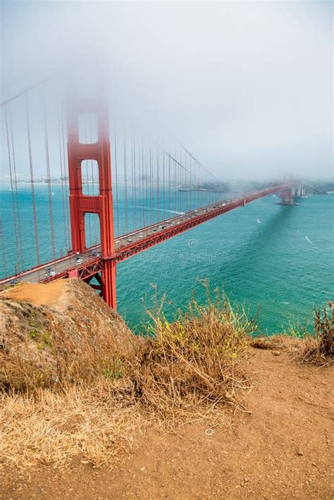 Golden Gate Bridge on a Foggy Day, San Framcisco - California Stock Photo - Image of light, gate ...