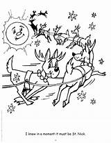 Twas The Night Before Christmas Coloring Book sketch template