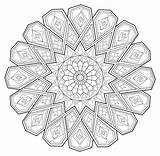 Printable Adult Complex Coloring Pages Mandala sketch template