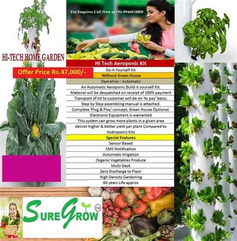 Automatic Aeroponics DIY Kits (Do It Your Self) at Rs 47000/piece | Nallampalayam | Coimbatore ...