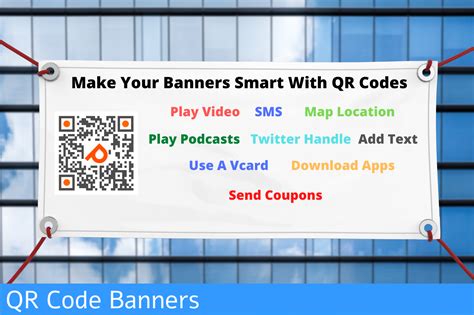 Custom QR Code Banners for Businesses