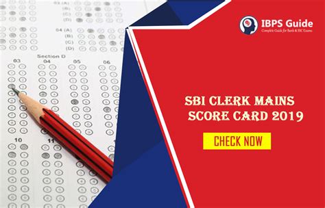 Clerk Mains Score Card 2019 | Check Here for SBI Clerk