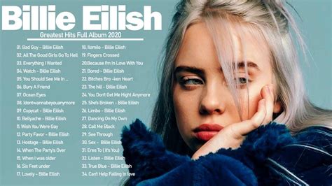 Billie Eilish Greatest Hits 2021 - Billie Eilish Full Playlist Best Songs 2021 - YouTube in 2021 ...