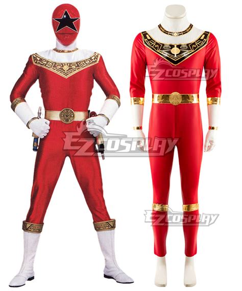 Power Rangers Zeo Ranger V Red Cosplay Costume