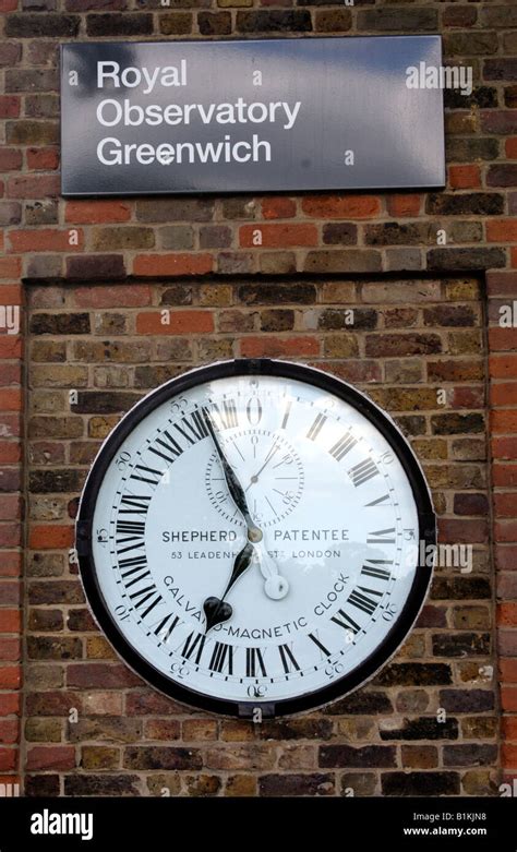 Royal Observatory GMT Clock at Greenwich London Stock Photo - Alamy