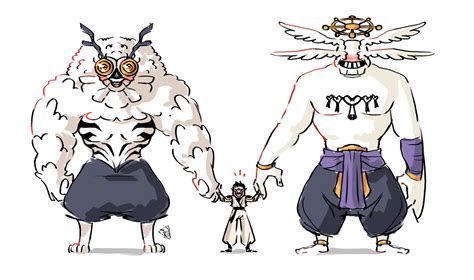 ryoumen sukuna, mahoraga, and chimera beast agito (jujutsu kaisen) drawn by yukitsukumother ...