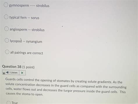 [ANSWERED] gymnosperm strobilus typical fern sorus angiosperm strobilus - Kunduz