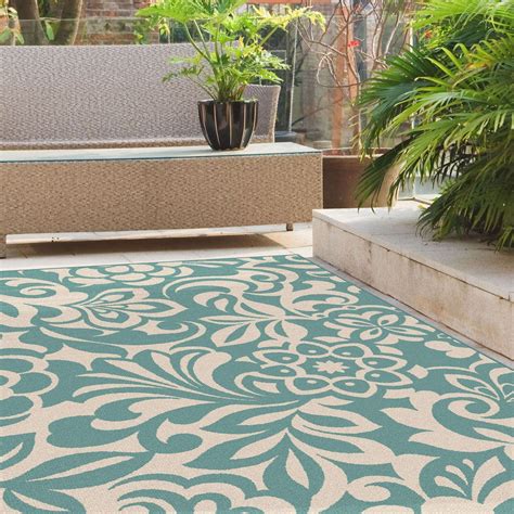 Tayse Garden City GCT1029 Indoor/Outdoor Area Rug | from hayneedle.com | Indoor outdoor area ...