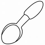 Spoon Coloring Pages sketch template