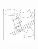 Skiing Coloring Pages – Printable FREE sketch template