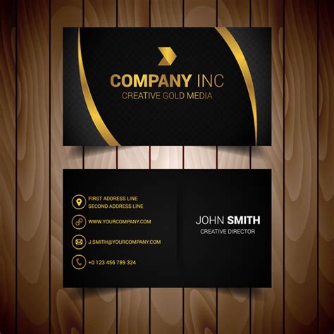 indah: [Get 13+] View Black And Gold Business Card Template Images jpg