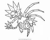 Iron Jugulis Pokemon Coloring Page For Kids  Free Printable sketch template