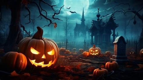 Premium AI Image | Mysterious pumpkin carving contest