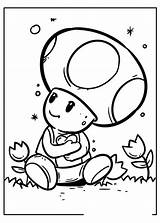 Toad Mario Coloring Pages sketch template