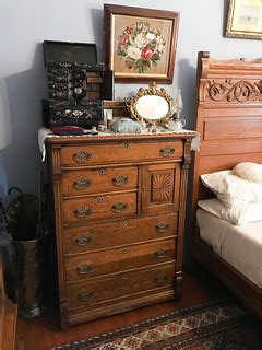 Antique bedside dresser | Craigdarrogh Castle, Victoria, Bri… | Flickr