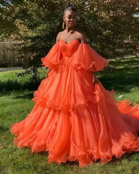 Orange tulle Couture Dress #fancydress #Farbberatung #Stilberatung # ...