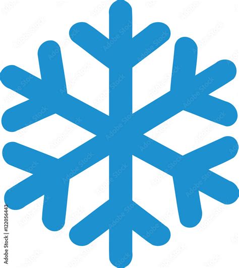 Snow snowflake symbol Stock-Vektorgrafik | Adobe Stock