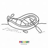 Raft Coloring Page Sketch sketch template