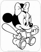Disney Baby Minnie Mouse Coloring Pages Sketch Coloring Page sketch template