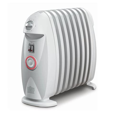 DeLonghi Oil-Filled Radiant Compact Personal Electric Space Heater with Thermostat at Lowes.com