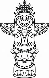 Totem Pole Coloring Pages At GetColoringscom  Free Printable sketch template