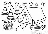 Get Creative With Camping Coloring Pages A Fun Activity For All Ages sketch template