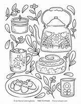 Teapot Coloring Page sketch template