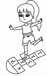 Hopscotch Coloring Pages sketch template