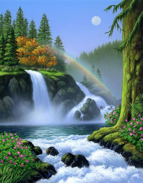 Jerry LoFaro | Waterfall art, Nature photography, Waterfall paintings