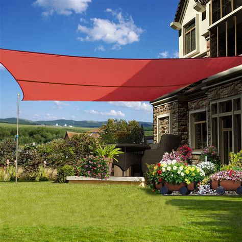 5m x 4m Garden Sun Shade Sail Cover 98% UV Block Sunscreen Patio Awning Canopy | eBay