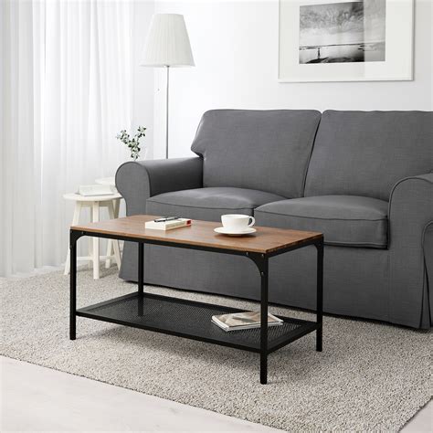 FJÄLLBO Coffee table, black, 35 3/8x18 1/8" - IKEA