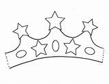 Princess Crown With Five Stars Of Gold Coloring Page  NetArt sketch template