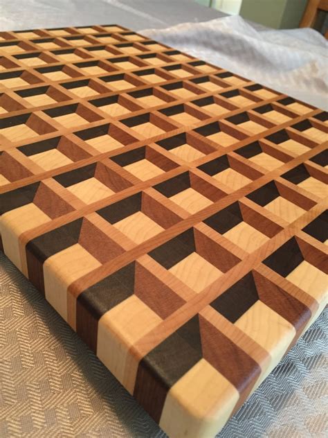 3D 'waffle' End Grain Cutting Board - Etsy