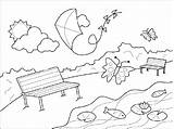 Park For Kids Coloring Page  Free Printable Pages sketch template